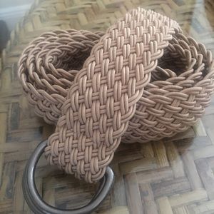 Long belt natural weave